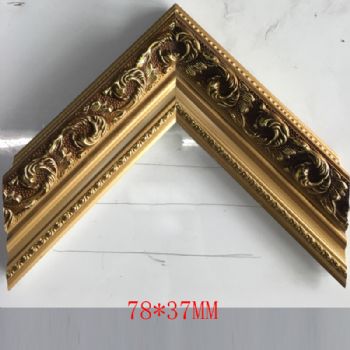 Spraying wood wire gold 78*37mm