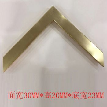 High grade solid wood series face width 30mm* height 20mm* bottom width 23mm gold