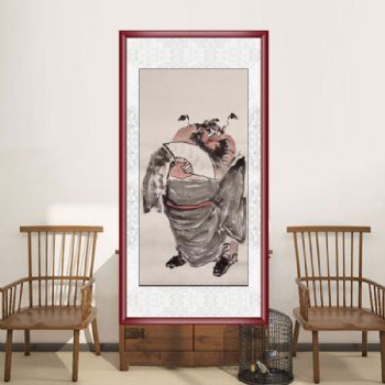 钟馗人物国画纯手绘水墨国画客厅玄关中式人物画