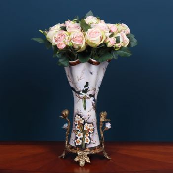 新中式陶瓷摆件花瓶大号欧美家居软装饰品客厅玄关花插摆设工艺品