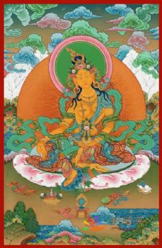 佛像国画唐卡写实工笔人物佛像经典精品人物国画