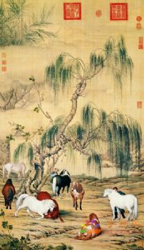 动物国画故宫名画动物写实工笔水墨画经典精品国画