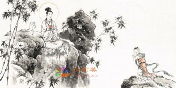 佛像国画唐卡写实工笔人物佛像经典精品人物国画