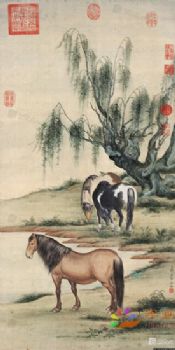 动物国画故宫名画动物写实工笔水墨画经典精品国画
