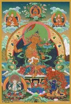 佛像国画唐卡写实工笔人物佛像经典精品人物国画