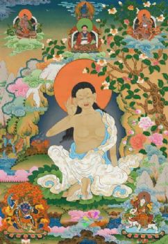佛像国画唐卡写实工笔人物佛像经典精品人物国画