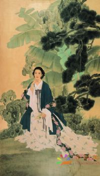 工笔风景建筑国画写实人物国画红楼梦绘画