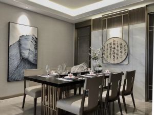 现代餐厅装饰效果