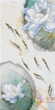 新中式装饰画新中式晶瓷画现代中式装饰画