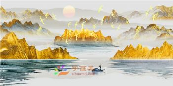新中式装饰画新中式晶瓷画现代中式装饰画