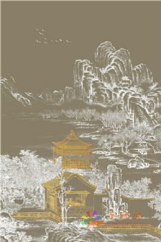 新中式装饰画新中式晶瓷画现代中式装饰画