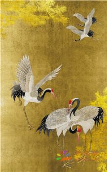 新中式装饰画新中式晶瓷画现代中式装饰画