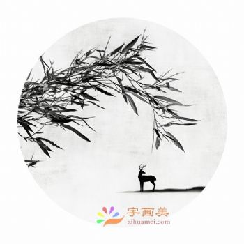 新中式装饰画新中式晶瓷画现代中式装饰画