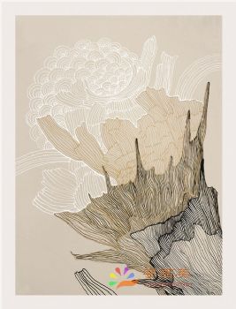新中式装饰画新中式晶瓷画现代中式装饰画