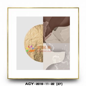 实物效果铝合金边框现代晶瓷画