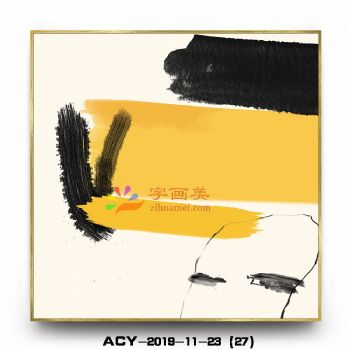 实物效果铝合金边框现代晶瓷画