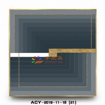 实物效果铝合金边框现代晶瓷画