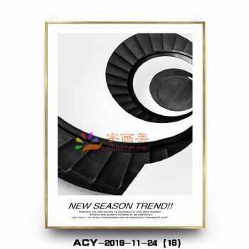 实物效果铝合金边框现代晶瓷画