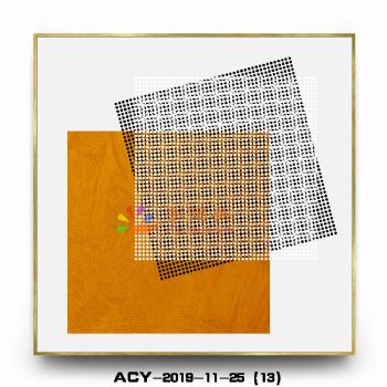 实物效果铝合金边框现代晶瓷画