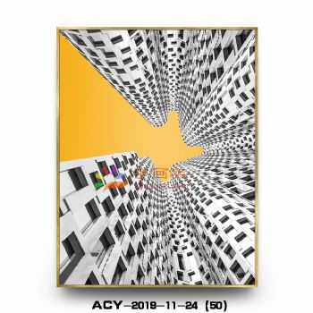 实物效果铝合金边框现代晶瓷画