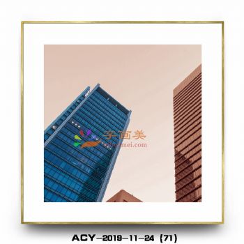实物效果铝合金边框现代晶瓷画