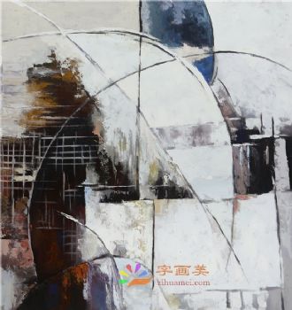 抽象艺术装饰画高清微喷晶瓷画