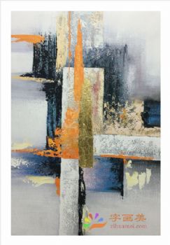 抽象艺术装饰画高清微喷晶瓷画