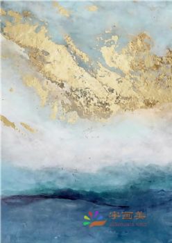 抽象艺术装饰画高清微喷晶瓷画