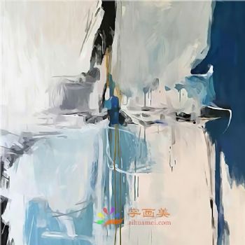 抽象艺术装饰画高清微喷晶瓷画