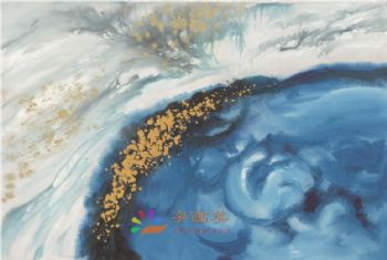 抽象艺术装饰画高清微喷晶瓷画