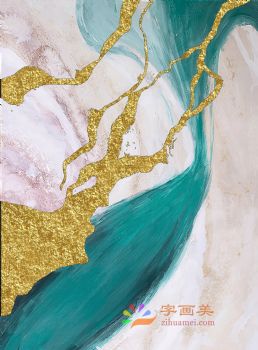 抽象艺术装饰画高清微喷晶瓷画