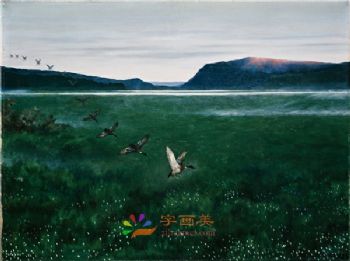 现代北欧清新装饰画高清微喷晶瓷画