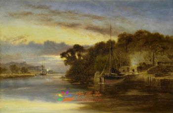 古典风景油画欧式写实乡村风景油画