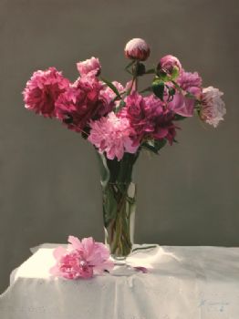 花卉静物写实油画