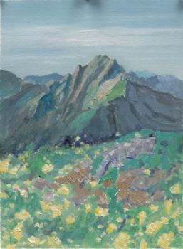 手绘风景油画印象风景油画