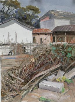 手绘风景油画印象风景油画