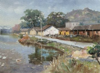 手绘风景油画印象风景油画