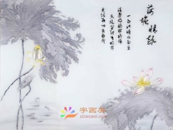 客厅中式壁画中堂壁画酒店大厅壁画