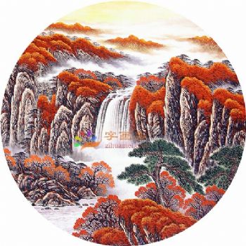 新中式装饰画现代中式晶瓷画高清微喷装饰画