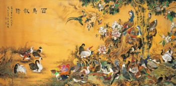 动物国画写实动物水墨国画工笔动物国画