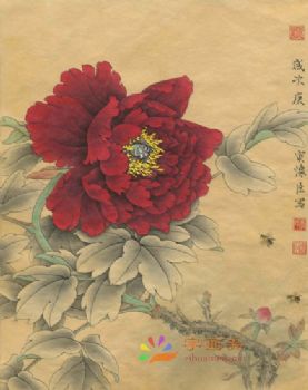 精品花鸟国画工笔花鸟国画方形花鸟水墨画