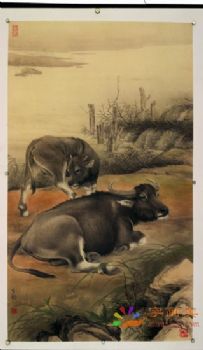 动物国画写实动物水墨国画工笔动物国画