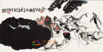 动物国画写实动物水墨国画工笔动物国画