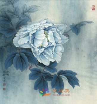 精品花鸟国画工笔花鸟国画方形花鸟水墨画