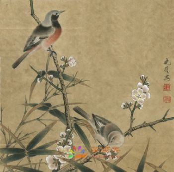 动物国画写实动物水墨国画工笔动物国画