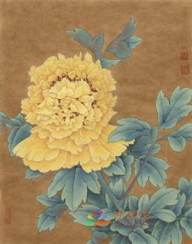 精品花鸟国画工笔花鸟国画方形花鸟水墨画