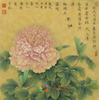 精品花鸟国画工笔花鸟国画方形花鸟水墨画