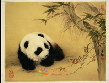 动物国画写实动物水墨国画工笔动物国画