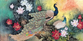 动物国画写实动物水墨国画工笔动物国画