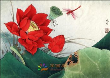 精品花鸟国画工笔花鸟国画方形花鸟水墨画